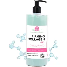 B.O.T cosmetic & wellness Premium Bioaktives Meereskollagen Anti-Falten Gel | Faltenreduktion & Kollagenstimulation | Straffend, Feuchtigkeitsspendend, Radiofrequenzkompatibel - 500 ml
