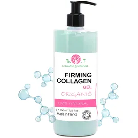 B.O.T cosmetic & wellness Premium Bioaktives Meereskollagen Anti-Falten Gel | Faltenreduktion & Kollagenstimulation | Straffend, Feuchtigkeitsspendend, Radiofrequenzkompatibel - 500 ml