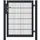 fa-bausysteme Gartentor für Doppelstabmattenzäune Voll-Rahmen Anthrazit 100 cm x 100 cm