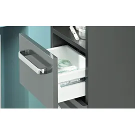 Uno Monti Hochschrank 25 x 195,5 x 20 cm Grau