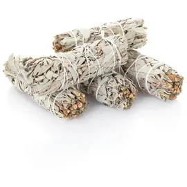 Nklaus 5X L Weißer Salbei Smudge Sticks 10cm Salvia apaina Räucherbündel 6724