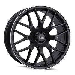 MAM Wheels Gt1 Matt Black Lip Polish 9.5x19 ET 30 5/112 Alufelge Schwarz