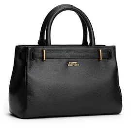 Tommy Hilfiger American Icon Mini Tote Leather Henkeltasche Leder Black
