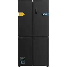Cecotec CoolMarket 4D 490 Dark Side-by-Side (490 l, 1830 mm hoch, Schwarz)