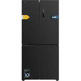 Cecotec CoolMarket 4D 490 Dark Side-by-Side (490 l, 1830 mm hoch, Schwarz)