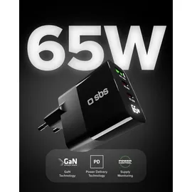 SBS 65-Watt-Ladegerät mit LCD-Display,