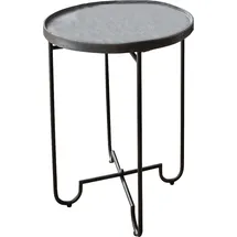 Paroli Concept Vanja Beistelltisch schwarz Metall - Schwarz