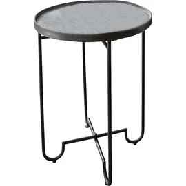 Paroli Concept Vanja Beistelltisch schwarz Metall - Schwarz