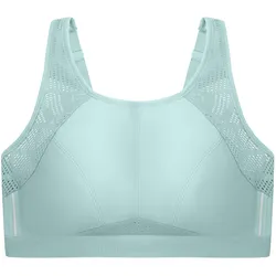 GLAMORISE Atmungsaktiver Mesh-Sport-BH - Jade Unterwäsche   Damen 