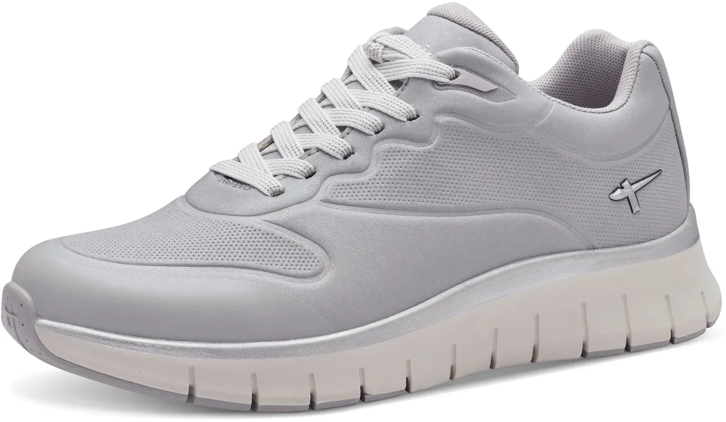 Keilsneaker TAMARIS Gr. 38, grau Damen Schuhe Freizeitschuh, Halbschuh, Schnürschuh mit waterproof-Ausstattung