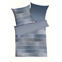 KAEPPEL Timeless Feinbiber blau 155 x 220 cm + 80 x 80 cm