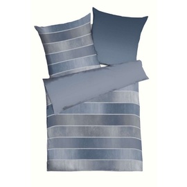 KAEPPEL Timeless Feinbiber blau 155 x 220 cm + 80 x 80 cm