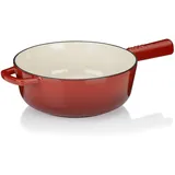 Kela Käsefonduepfanne Calido Gusseisen rot 8,0cm 20,0cmØ 1,8