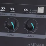 4-kanal-stereo-kopfhörerverstärker Aus Metall, Mini-kopfhörer-splitter, Ideal Für Studio Und Bühne, Europäischer Stecker 100-240 V.