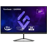 ViewSonic VX2758A-2K-PRO 27" Frameless QHD IPS Flat 1ms MPRT 170Hz Gaming Monitor, 2 HDMI, DisplayPort, HDR10