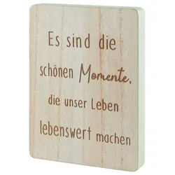 Dekoschild Moments Naturfarben