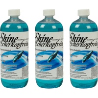 3x1L Shine Scherkopfreiniger für Braun Clean & Charge CCR Reinigungskartusche