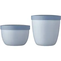 Mepal Ellipse Snackpot blau 0,5 l 2-teiliges Set