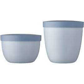 Mepal Ellipse Snackpot blau 0,5 l 2-teiliges Set