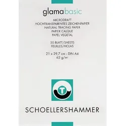 SCHOELLERSHAMMER DIN A4 Durchschlagpapier Transparent 60 g/m2 50 Blatt