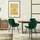 ML-Design Esszimmerstuhl Dunkelgrün Samt 2er Set