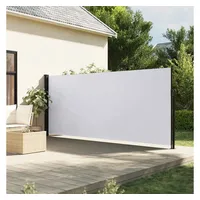 vidaXL Seitenmarkise 180 x 300 cm Weiß Polyester