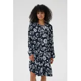 Kaffe Kleid Blusenkleid Schwarz/Weiß 46