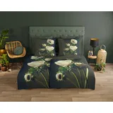 Muller Textil Leipzig Blumen Grün 135 x 200 cm + 2 x 80 x 80 cm
