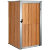 vidaXL Gerätehaus Braun 88x89x161 cm Verzinkter Stahl