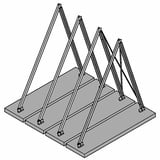 Viessmann Befestigungssatz für 5 Flachkollektoren waagerecht 25 bis 45° - Z005487