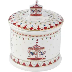 Keksdose Christmas Wonderland rund H16,5cm Porzellan Gebäckdose Weihnachten