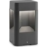 FARO Sockelleuchte Aluminium 20,5 cm inkl. LED-Lampe grau
