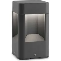 FARO Sockelleuchte Aluminium 20,5 cm inkl. LED-Lampe grau