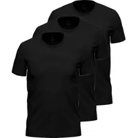 Ammann Ammann, Herren, Shirt, 3er Pack Close to you Unterhemd / Shirt Kurzarm - (7 Schwarz, (XL)