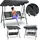 outtec Hollywoodschaukel Grau 3-Sitzer