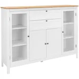 MID.YOU Highboard , weiß , Maße (cm): B: 160 H: 120 T: 40.0