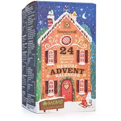 Gewürz Adventkalender Bio 118 g – 24 Bio-Gewürze für die Adventszeit