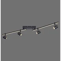 Paul Neuhaus Barik 4-flammig 120 cm schwarz
