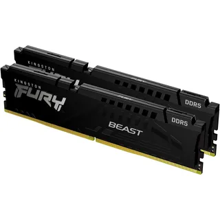 Kingston FURY Beast schwarz DIMM Kit 32GB, DDR5-5200, CL36-40-40, on-die ECC (KF552C36BBEK2-32)