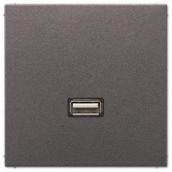 Jung Mutimedia-Einsatz USB (Anthrazit)