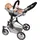 Bayer Chic 2000 Puppenautositz mit Adapter für Puppenwagen Melange grau-rosa