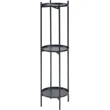 [en.casa] Blumenregal Tuusula 94 x 25 cm Schwarz