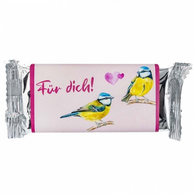 STYX Valentinsschokolade Erdbeer & Rosewein-Ganache bio (Vögel)