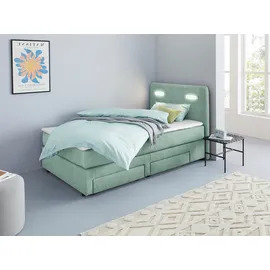 INOSIGN Boxbett Luan, Schubkästen, LED-Beleuchtung und Topper, in Breite 120 cm und 180 cm