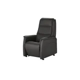 Hukla Sessel Dean Leder 70 x 109 x 88 cm Schwarz elektrisch