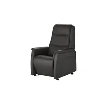 Hukla Sessel Dean Leder 70 x 109 x 88 cm Schwarz elektrisch