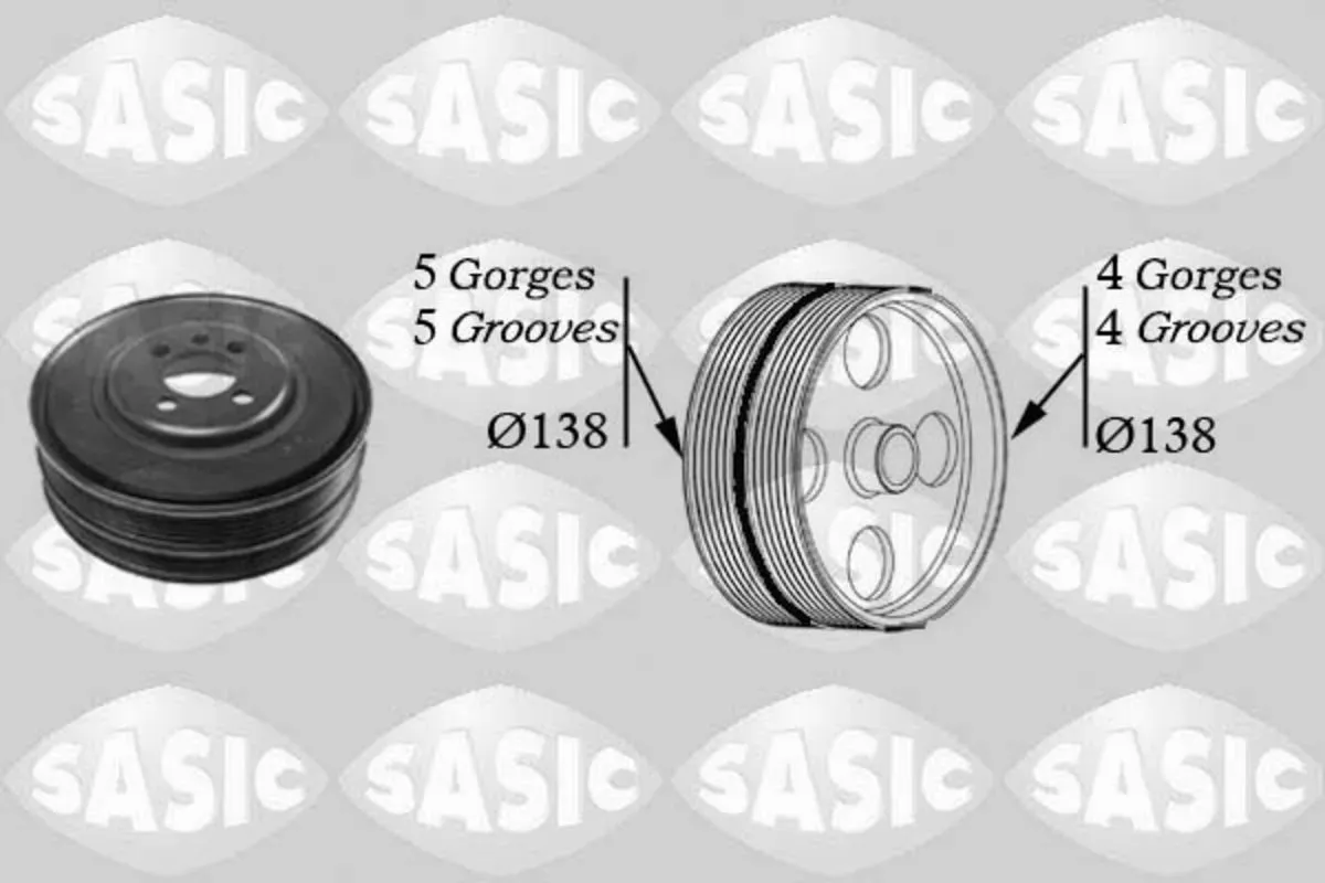 Riemschijf, krukas SASIC SAS2156027