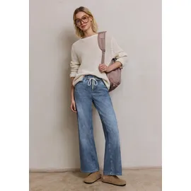 street one studio Mid Waist Wide Leg Jeans, im Loose Fit light Blue wash, 30 - 30W / 30L