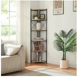 [en.casa] Ulfborg Eckregal 160 x 30 x 30 cm Beige