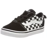 Vans Unisex Kinder Ward Slip-on Canvas Sneaker, Schwarz Checkers